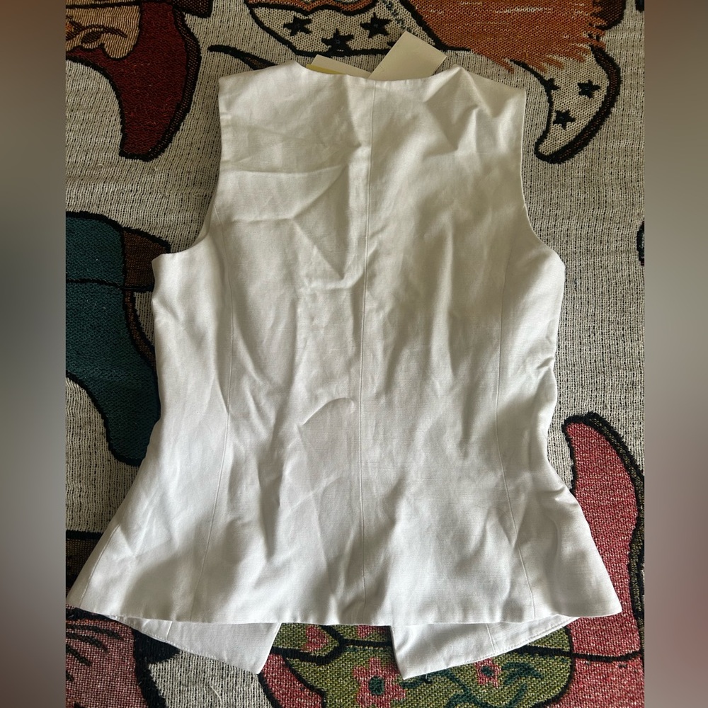 Aritzia Wilfred Regal Linen Vest NWT - Picture 6 of 7